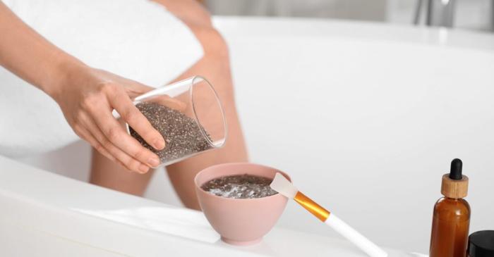 Semințele de chia, combinate cu ingrediente din bucătărie, regenerează părul