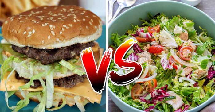 O salată cu ton poate îngrășa mai mult decât un Big Mac